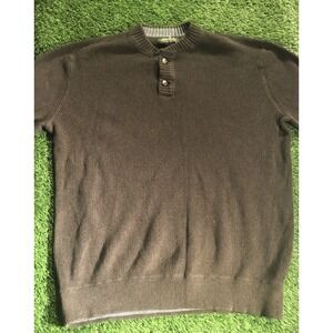 Eddie Bauer Pull Over Sweater 1/4 Button Men's‎ Size XL Tall Sweater Long Sleeve